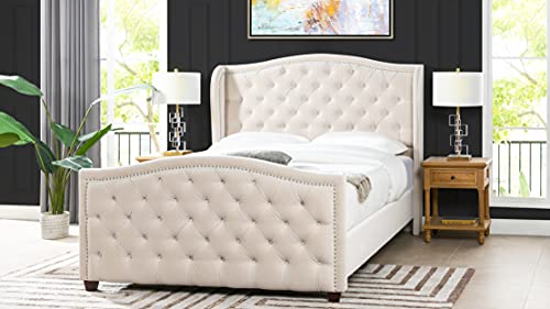 Anastasia Upholstered Shelter Headboard Bed Set by Jennifer Taylor Home