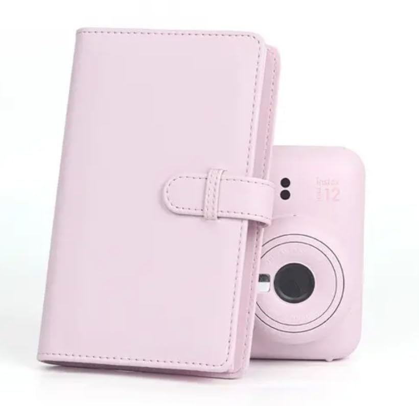 Image of Blossom Pink Mini Photo Album 108 Pockets for 3x2 inch Instax Mini Films - Fits Fujifilm Instax Mini Evo, 7s, 8, 25, 50s, 90, Pringo 231, Polaroid PIC-300P, Z2300, Instax SP-1 - Portable Film Storage Book