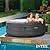 INTEX SimpleSpa Inflatable Hot Tub, 6 Person Jet Massage Spa with Built-in Pump and Cover - Portable Outdoor Tub with Bubble Jets for Home, Backyard, and Patio