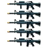 Bullycan Pack 5 Metralletas con Sonido en Color Negro 51,5 x 14 cm