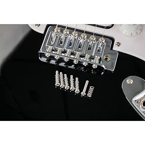 Musciclily Pro Métrica M3X16mm Parafusos e Molas de Aço Inoxidável para Intonação de Carrinhos da Po