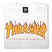 Thrasher Flame Logo T-Shirt White Medium