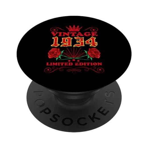 Regalos de 89 años vintage 1934 89 hombres mujeres 89 cumpleaños PopSockets PopGrip Intercambiable