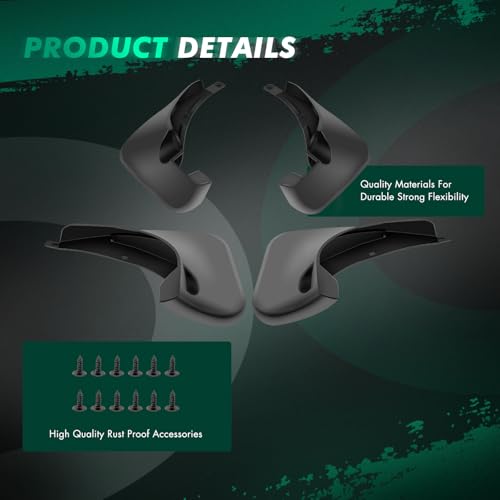 Image of SCITOO Set of 4PCS Universal mud Flaps for 2006-2012 for Toyota for RAV4 Front & Rear mud Flaps Splash Guard Set