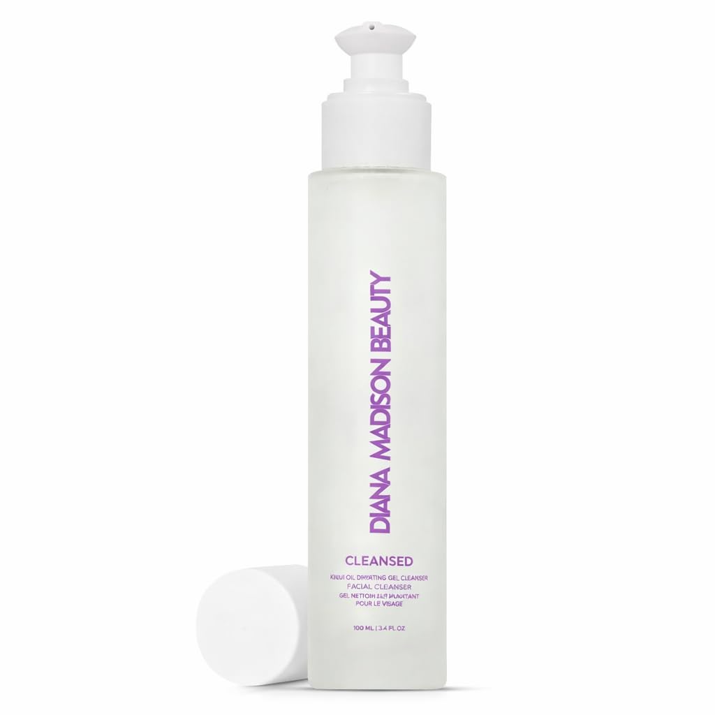 Cleansed Ginkgo Purifying Gel Facial Cleanser – Gentle Makeup Remover & Hydrating Face Wash for All Skin Types – Enriched with Ginkgo Biloba, Buckwheat & Lavender – Anti-Aging Skincare, 100ml