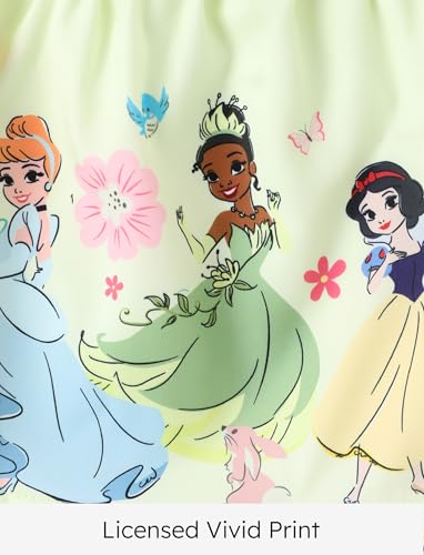 Disney Princess Baby Girl Clothes: Floral Sleeveless Ruffle Tunic Top & Bloomer Diaper Cover Set Newborn Summer Outfits2