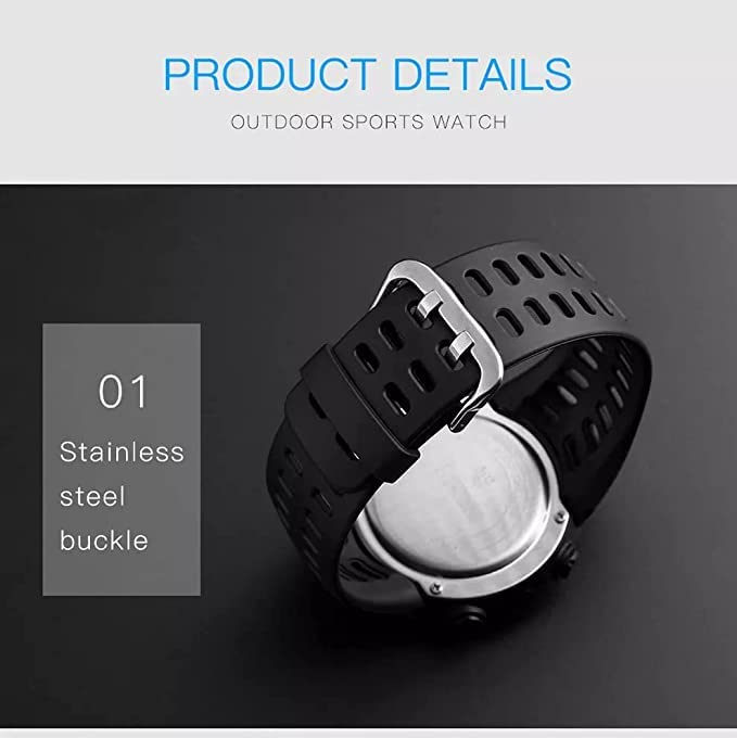 Image of RUSTET Outdoor Sports Digital Black Dial Mens Boys Watch