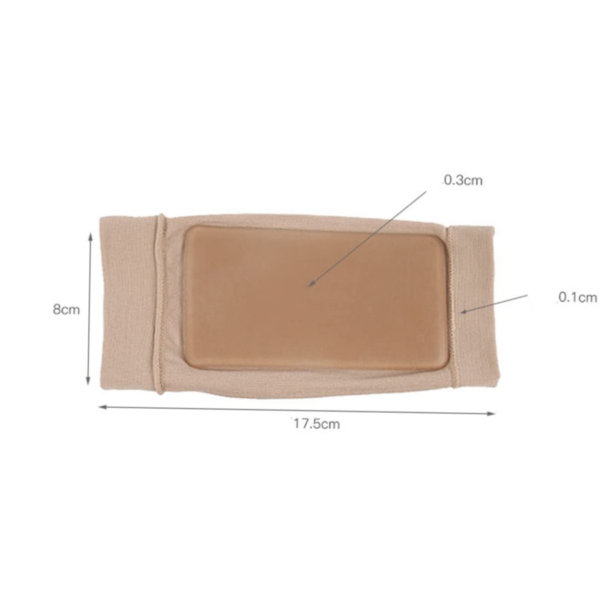 FRCOLOR Protective Heel Ankle Sleeves Moisturizing Socks for Cracked Heels Supportive for Women Men Short Khaki