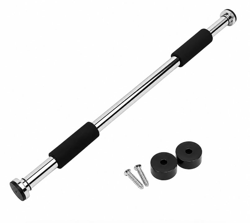 Barra Fixa de Porta Regulável 62 a 92 cm em Aço Antiderrapante até 100 kg – Storeasy