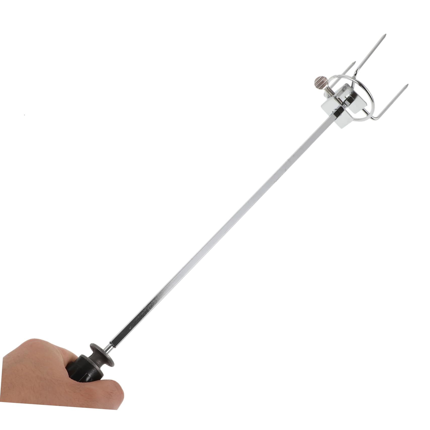 ibasenice 2 Set forchetta da barbecue spiedini alla griglia forchetta per grigliare la carne forchette per grigliate domestiche Fornitura di grigliate di pollo Acciaio inossidabile Silver