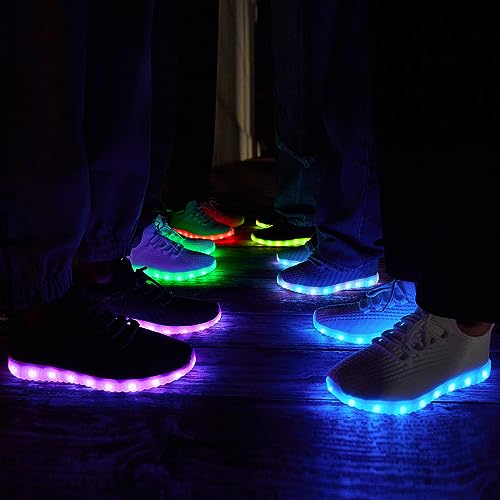 Bosenhulu Light Up Shoes For Women Men Usb Charging Led Shoes Adult Halloween Dancing Glowing Luminous Trainers Mesh Upper Flashing Sneakers thumb #5