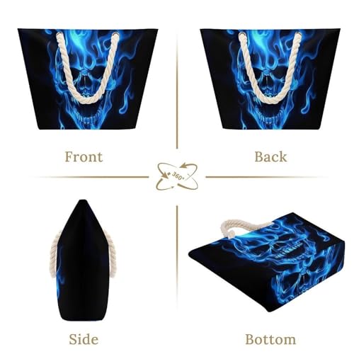 Women's Portable Large Tote Bag Waterproof Handbag with Inner Pocket Travel Beach Bags Grocery Shoulder Bag4