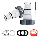 2 Piezas Adaptador de Manguera de Piscina A,RUNEAY Adaptador Manguera Piscina Adaptador de Repuesto Bomba con Roscada Accesorios Piscina para Manguera de Piscina de 32 mm y 38 mm 2 Piezas Adaptador de Manguera de Piscina A,RUNEAY Adaptador Manguera Piscina Adaptador de Repuesto Bomba con Roscada Accesorios Piscina para Manguera de Piscina de 32 mm y 38 mm