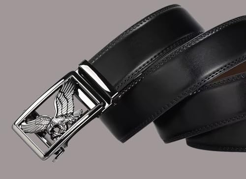 Image of WildHorn Men's Genuine Leather Belt for Men| Premium Auto-Lock Buckle | Adjustable up to 48 inch | Formal & Casual Wear | Micro-Adjust Fit | Stylish Gift Box Included