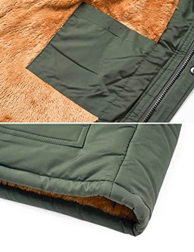 Image of MAGCOMSEN Sherpa Vest - Warm Fur Thermal Quilted Fleece Snow Internal Pad Casual Insulated Thick Sleeveless Pufer Coat