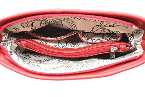 Image of WESTERN ORIGIN American Flag Stars and Stripes Studs Crossbody Handbag USA Patriotic Women Purse Leather Single Shoulder Bag