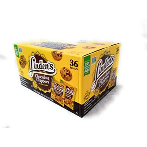 Linden's Chocolate Chippers Bite Size Cookies 36 - 2 oz Total 72oz Cover