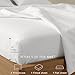 Threadmill Cotton Queen Sheet Set | 100% Cotton Sheets for Queen Size Bed | Solid Sateen Queen Bed Sheets Set with 16” Deep Pocket | Soft Breathable 4-Piece Cooling Bedding Sheet Set | White