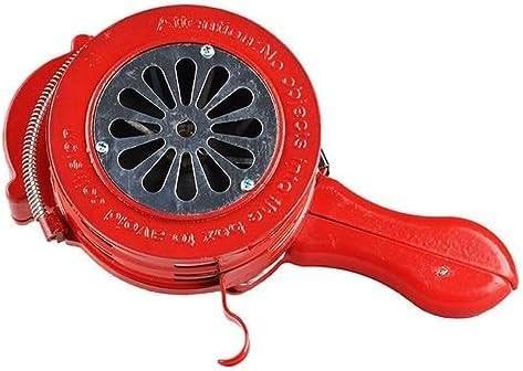 Sirena a manovella, allarme acustico portatile in metallo ad azionamento manuale per allarmi di emergenza in fabbriche e scuole