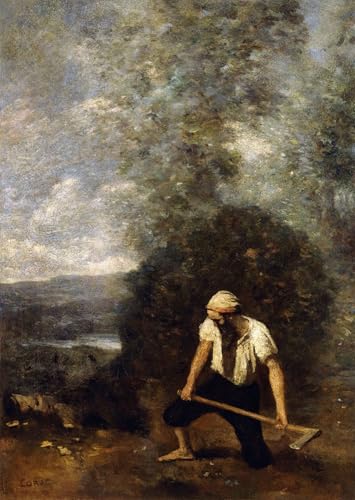 Cuadro en lienzo de Corot 60x90cm para renovar las paredes vacías de habitaciones y salones