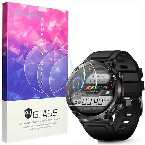 Verre trempé Alpha Bravo XL Lamshaw protection écran 9H anti-rayures pour montre 1,7"