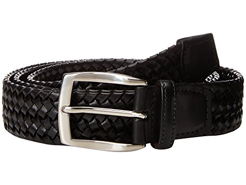 Torino Leather Co. 35mm Italian Woven Stretch Leather Black 42