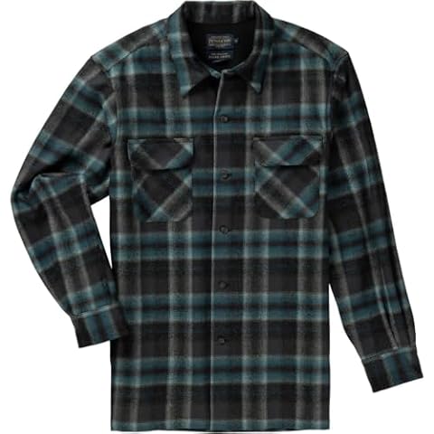 Pendleton Men's Classic, Grey Mix/Aqua Plaid Cover