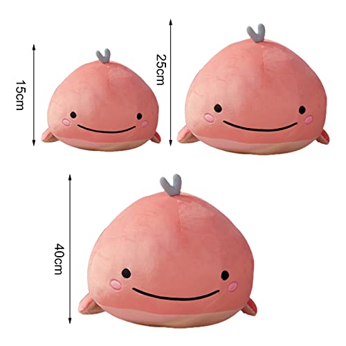 Jenpech Whale Plush Toy Lovely Sofa Ornament Soft Sleeping Accompany Plushies Stuffed Sea Life Doll Toy Plush Pillow For Lovely Boys Girls Christmas Birthday Gift Pink S #TOP3
