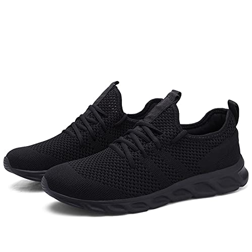 Tvtaop Tennis Shoes For Mens Athletic Running Shoes Lightweight Casual Sneakers Non Slip Walking Gym Sport Shoes Black,Mens Size 6.5 #TOP7