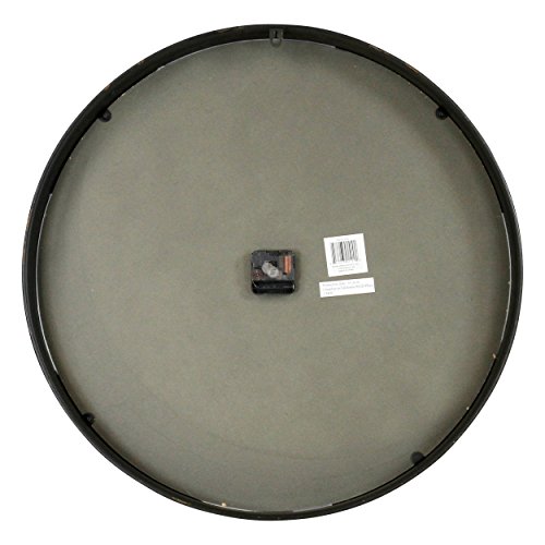 Aspire Emmaline Round Wall Clock, Brown #TOP3