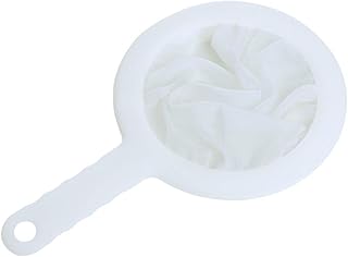 GAOJIAN Passoire de Tamis en Maille avec poignée pour Le Miel, Le jus, Le thé, Le Lait de soja, Filtre de café, réutilisable Slotted Spoon 200 Mesh