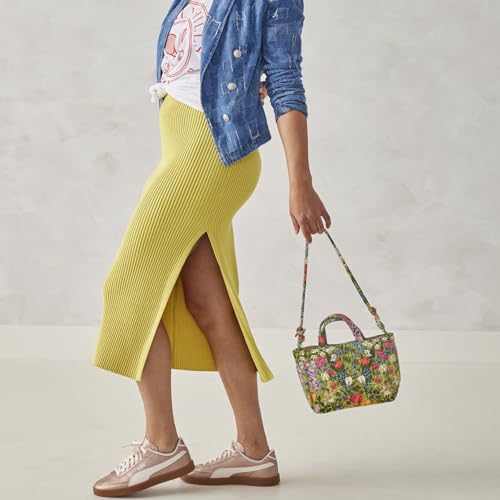 Image of Vera Bradley womens Premium Cotton Mini Hathaway Tote Bag
