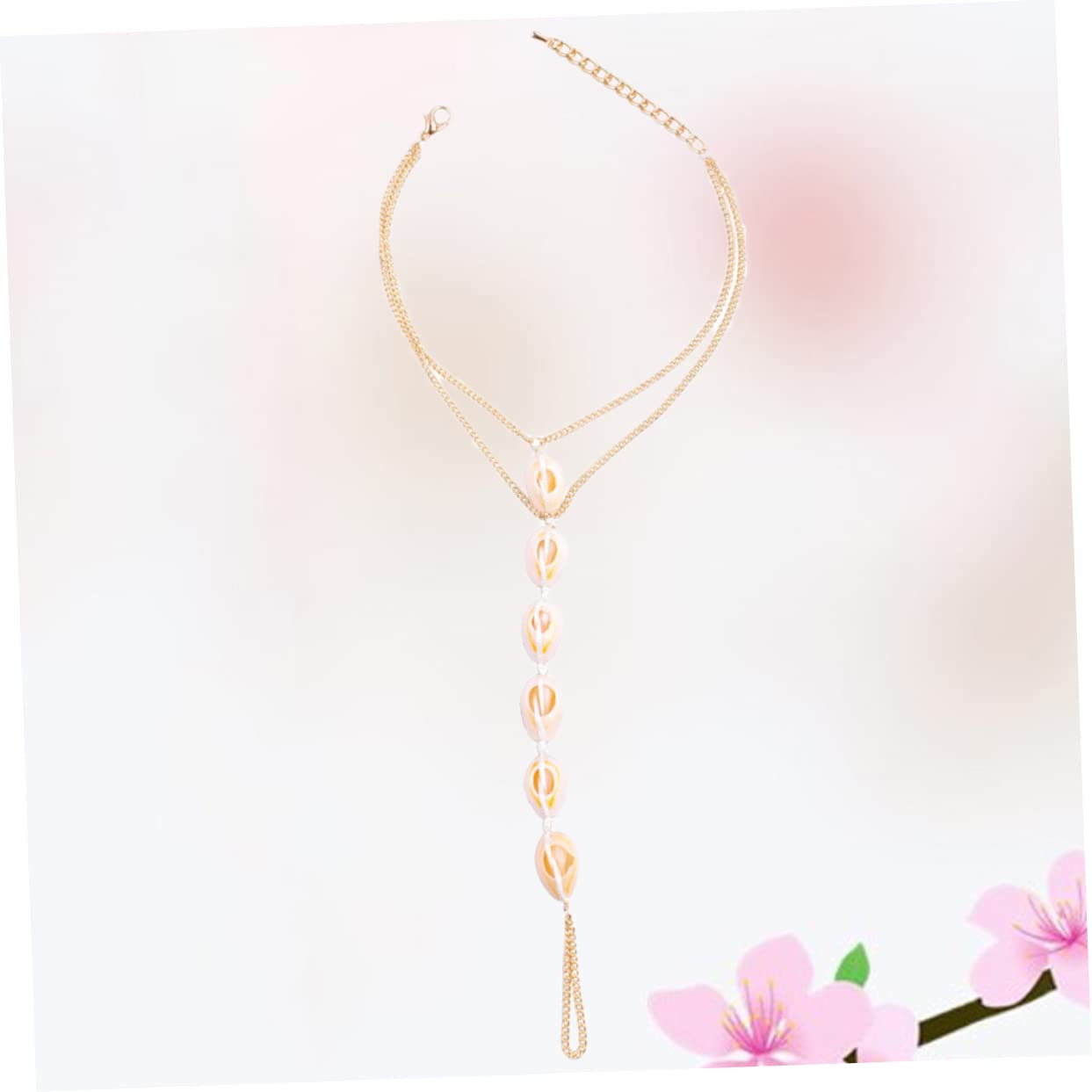 3 Piezas Pulsera de Tobillo Tejida Tobilleras pie de pez Tobillera de Concha Pulsera de Playa Tobillera Dorada