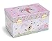 Jewelkeeper Jewelry Box for Girls with 1 Drawer - Unicorn Musical Jewelry Boxes, Beautiful Dreamer Tune, Spinning Unicorn Doll, Little Girl Music Box, Gifts for 5 Year Old Girls (Engineered Wood)
