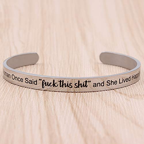 Btysun Bracelets for Women Mothers Day Bracelet Gifts from Daughter Inspirational Gifts for Women Graduation Gifts for Her Motivational Birthday Cuff Bangle Friendship Personalized Mantra Jewelry…