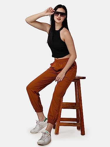 Image of POPWINGS Casual Solid Joggers for Women || Loose Fit Joggers for Women ||Joggers for Summer Wear