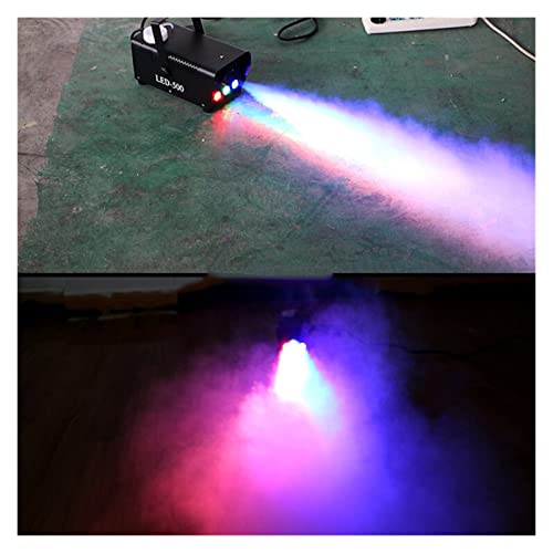 Máquina de humo de 500 W con luces LED RGB y control inalámbrico, ideal para bodas, Halloween, fiestas y efectos en escenario miniatura 6