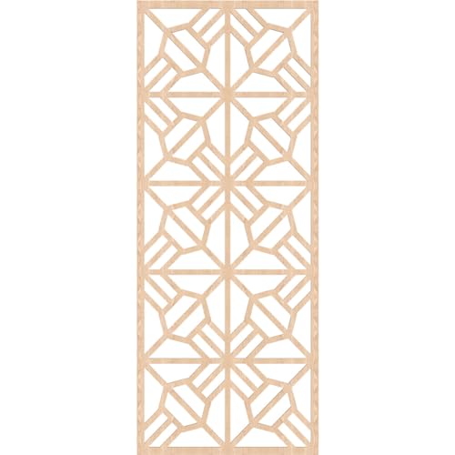 Image of Auburn Decorative Pierced Fretwork Wood Wall Panels, 27 3 /8 inchW x 69 3 /8 inchH x 1 /4 inchT, Red Oak