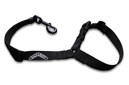 The Walkabout Buddy Belt, Pet Safety Seatbelt Harness Attachment for Safe Car Security, Comfort & Travel (Buddy Belt Black)