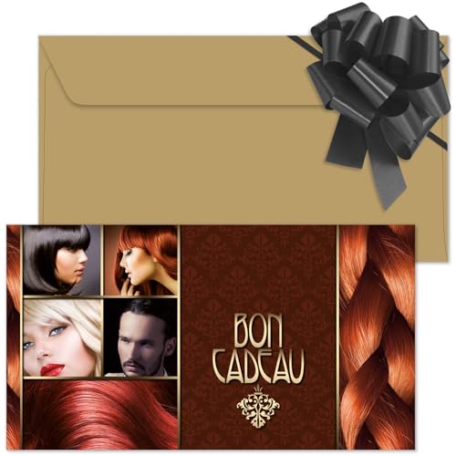 Bons cadeaux à remplir pour fidéliser les clients de salon de coiffure POS BON 100 enveloppes