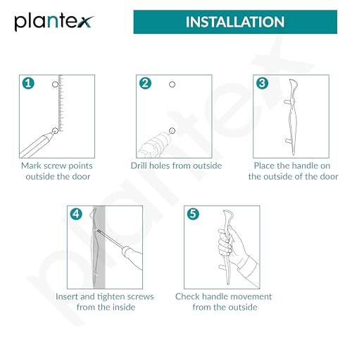 Image of Plantex Cabinet Handle /Pull-Push Handle for Wardrobe /224mm Handle for Drawer /Cupboard - Pack of 1 (Satin)