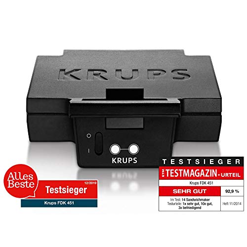 Krups FDD95D Professionelles Waffeleisen | Doppelwaffeleisen | 2 belgische Waffeln gleichzeitig |1200W & Sandwichmaker… – Bild 7
