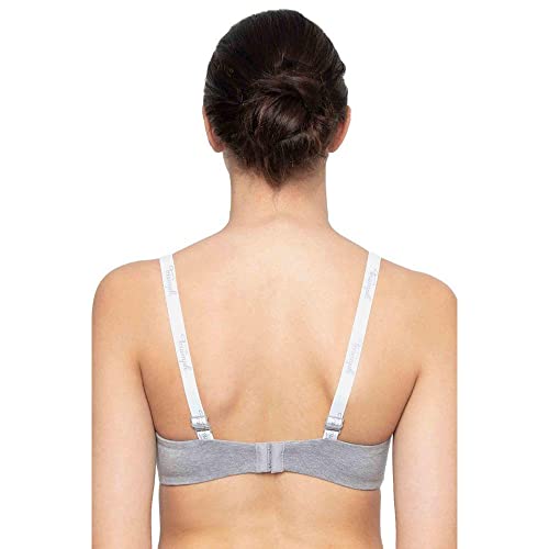 Image of Triumph Comfort Cotton T-Shirt Bra for Women |Padded Non Wired Wireless Lingerie Soft Melange Everyday Invisible Seamless Bra Full Coverage Comfort 161 P Breathable Support for Women Pack of 1