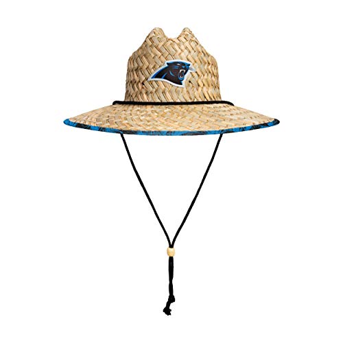 Image of NFL Team Logo Americana Floral Lifeguard Beach Straw Sun Hat