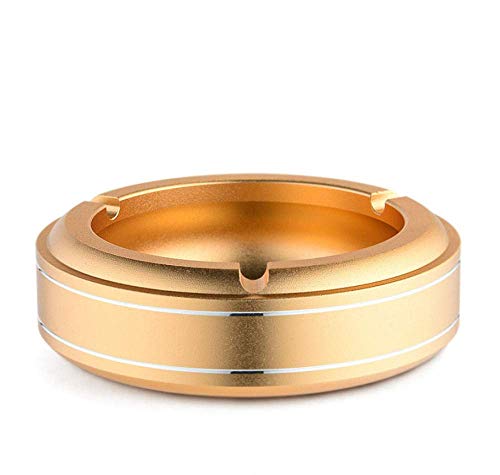 Preisvergleich Produktbild Kewei Aschenbecher, kreativer Aschenbecher aus Aluminium, modisch, personalisierbar, europäisches Metall, Wohnzimmer-Dekoration, Geschenk