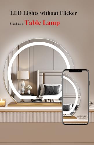 Espejo Maquillaje LED Arco Ultra Ancho 40cm Negro miniatura 5