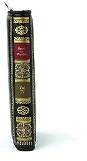 Book of Wealth Vintage Book Wallet in Vinyl for Book Lovers