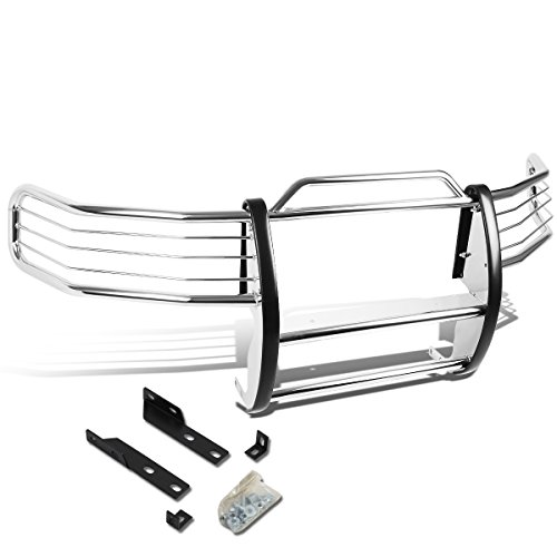 Image of DNA MOTORING GRILL-G-027-SS Front Bumper Brush Grille Guard,Silver