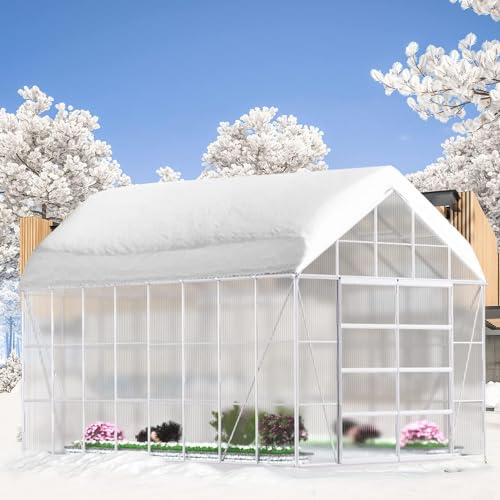 Mellcom GREENHOUSE Polycarbonate With Adjustable Roof Vent And Sliding Door thumb #5