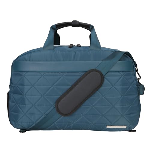 Image of Kenneth Cole REACTION Emma 15 inch Convertible Duffel Carry On for Gym and Travel Bag, Deep Teal